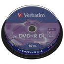 Verbatim DVD+R Double Layer 8.5GB 8x cake 10бр.