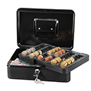 Q-Connect Метална каса 25x18x9cm KF0427 черна