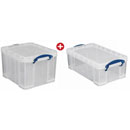  Кутии за архивиране PVC прозрачни 35 литра + 9 литра