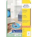 Zweckform Етикети за CD 6015, 2бр. на лист, 25 листа