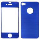 Sentio Screen Protector for iPhone 4S Metal Blue 2in1