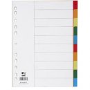 Q-Connect Разделител цветен РР материал A4 10 теми