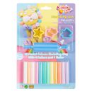  Пластилин 12 пастелни цвята + 5 формички