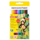 Eberhard Faber Цветни моливи с гума 12 цвята