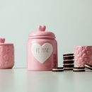 Sentio Керамично бурканче Be Mine розово