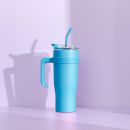 Sentio Вакуумна чаша със сламка Light Blue