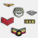 Goomby Текстилни емблеми Iron-On Army 6 броя