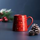 Sentio Коледна керамична чаша 380мл Red