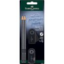 Faber Castell Моливи 2 броя Sparkle II Black B с гума и острилка