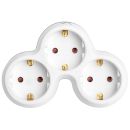 Turbo-X Adapter 3 Sockets White