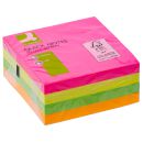 Q-Connect Кубче лепящи листчета 76х76мм 400л неон