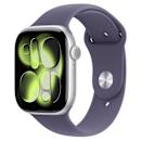 Apple Watch Series 11 46mm Silver with Purple Fog Sport Band M/L