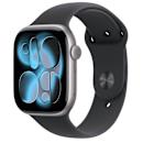 Apple Watch Series 11 46mm Space Grey with Black Sport Band M/L