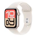 Apple Watch SE 3 44mm Starlight Case with Starlight Sport Band S/M