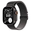Apple Watch Ultra 3 49mm Black Titanium with Black Titanium Milanese Loop Large
