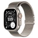 Apple Watch Ultra 3 49mm Natural Titanium with Natural Titanium Milanese Loop Medium