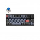 Keychron Gaming Keyboard V3 TKL Knob QMK Frosted Black Translucent, Keychron K Pro Blue Switch RGB