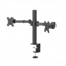 Hama Dual Monitor Stand Adjustable 35" Swivel/Tilt Black