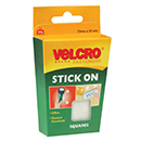 Velcro Лепенки велкро 25х25мм 24бр черни