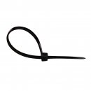 Q-Connect Кабелни връзки 200x3.6mm черни 100 броя