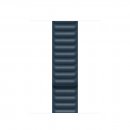 Apple Watch Band 40mm Baltic Blue Leather Link - S/M