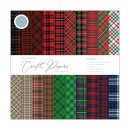 Craft Consortium Пад дизайн хартии Tartan 30 листа, 30 х 30см