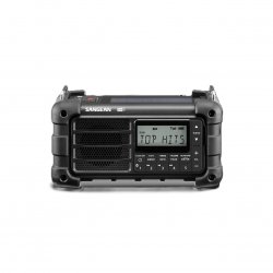 Радио с множество захранвания, което включва DAB+ / FM, Bluetooth стрийминг, соларно зареждане, захранване с ръчна манивела, порт USB-C, защита IP55, LED фенерче, 40 предварително зададени станции и акумулаторна батерия 2600mAh!