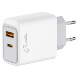 Зарядното устройство Sentio може да зарежда до две устройства едновременно с интелигентно разпределение на захранването (1x USB-C® + 1x USB-A), осигурявайки защита срещу претоварване и прегряване!
