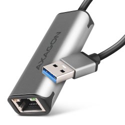 Компактен алуминиев USB-A 3.2 Gen 1 2.5 Gigabit Ethernet 10/100/1000/2500 Mbit адаптер с автоматична инсталация.
