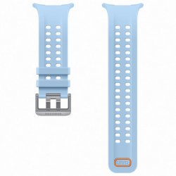 Каишка Marine Band от Samsung в син цвят, за да промениш стила на Samsung Galaxy Watch Ultra 2! Устойчива е на пот и приляга удобно и сигурно на китката ти!