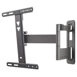 Стойката One Far All е подходяща за телевизори от 42" до 77", с тегло до 80kg. Можеш да регулираш наклона във всяка посока за комфортно изживяване при гледане!