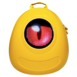 Детска раница Sentio с вграден LED екран, 32x32 pixels. Изтегли приложението LOY EYES, свържи раницата с външна батерия (powerbank) и се приготви за най-готините визии!