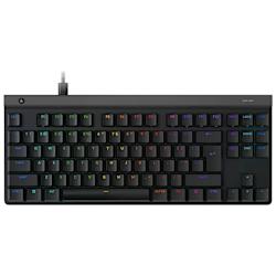Кабелна механична гейминг клавиатура с нисък профил Logitech G G515 TKL, с напълно персонализируема RGB подсветка и тактилни суичове (GL Brown)!