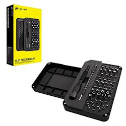 Комплектът инструменти CORSAIR PC DIY Precision съдържа всичко необходимо за работа с винтове от всякакви форми и размери за ремонт на компютри, конзоли и електроника!