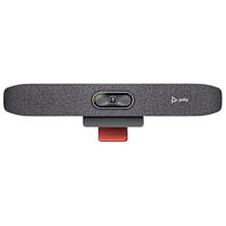 С USB Video Bar Poly Studio R30 срещите достигат ново ниво на аудио качество, с резолюция 4K, технологии Poly NoiseBlock AI и Acoustic Fence, както и интелигентно кадриране Poly DirectorAI!