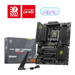 С AMD B850 за процесори AMD Ryzen™ 9000-series, технология EXPO™ за DDR5 RAM, слотове NVMe® M.2 PCIe® 5.0 SSD, слот PCIe 5.0 x16, WiFi 7 & 5GbE, USB-C 20Gbps и звук чрез Realtek® ALC4080!