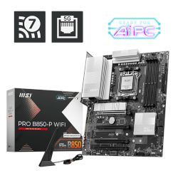 С AMD® B850 Chipset за процесори AMD Ryzen™ 9000, 8000 и 7000-series. Поддържа памет DDR5 до 256GB и има слотове PCIe® 5.0 за графика и storage (NVMe™ M2)!