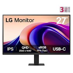 Монитор 27" с IPS панел, честота на опресняване 100Hz, поддръжка на HDR10 и sRGB 99% (typical), Dynamic Action Sync и USB Type-C®!