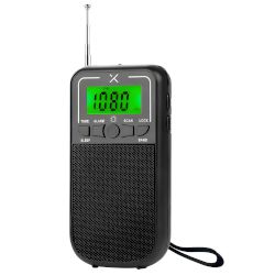 Радио FM/AM с LCD дисплей, технология DSP Tuning, захранване от батерии AA за максимална гъвкавост (не са включени) и сгъваема антена - всичко това в практичен и модерен дизайн!