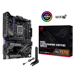 С AMD X870E за процесори AMD Ryzen™ 9000-series, технология EXPO™ за DDR5 RAM, 3x PCIe 5.0 x4 M.2 SSDs, 2x PCIe 5.0 x16, 5GbE и Wi-Fi 7, портове USB4® и звук ROG SupremeFX 7.1 HD!