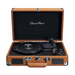 Classic Phono TT-10 е идеалният преносим грамофон с ретро естетика и изключителна функционалност!
