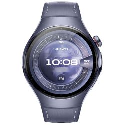 HUAWEI WATCH 5 съчетава сапфирено сферично стъкло с титаниево тяло от аерокосмически клас, което осигурява здравина и елегантност!