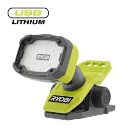 С 3 нива на яркост (до 1000 lumens), магнитна основа за hands-free закрепване към метални повърхности, скоба за монтиране до 32mm и съвместимост със системата RYOBI®LINK!