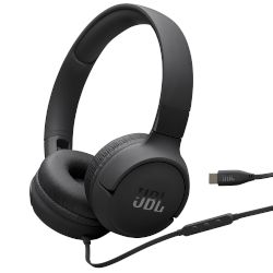 Кабелни слушалки USB-C за музика и hands-free разговори (с in-line контролер) и характерния за JBL басов звук (Pure Bass)!