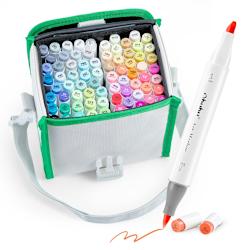 Арт маркери Ohuhu Honolulu на алкохолна основа в 72 нюанса, за да разгърнеш креативността си!