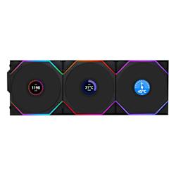 Безжичните вентилатори UNI FAN TL LCD разполагат с 1.6-инчов IPS дисплей (24-битов), 26 LEDs, огледало "infinity" и съвместимост със софтуера L-Connect 3!