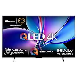 Перфектна картина 4K UHD с технология QLED, VIDAA Smart OS, Dolby Vision IQ®, 4K AI Upscaler, AI Sports Mode, 144Hz Game Mode PRO, AMD FreeSync™ Premium, звук Dolby Atmos® и поддръжка Hi-Concerto!