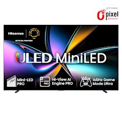 Телевизор UHD (3840 x 2160 pixels) с Quantum Dot и Mini LED PRO с Full Array Local Dimming. Поддържа HDR10+, Dolby® Vision IQ и звук Dolby Atmos®! С VIDAA U9 SMART OS.