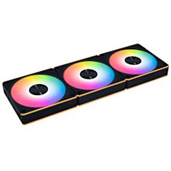 Вентилатори UNI CL Wireless Reverse Blade (12028, FDB) за оптимален въздушен поток и повишено статично налягане, с push-to-connect връзка, L-Wireless Controller и съвместимост със софтуера L-Connect 3!