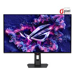 Gaming монитор 32" 4K от Asus с панел QD-OLED (3-то поколение), Delta E<2 (99% DCI-P3), честота на опресняване 165Hz, специална система за охлаждане, поддръжка G-SYNC®, HDMI 2.1 и DisplayHDR™ 400 True Black!